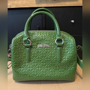 Folli Follie Brand Green Patent Purse